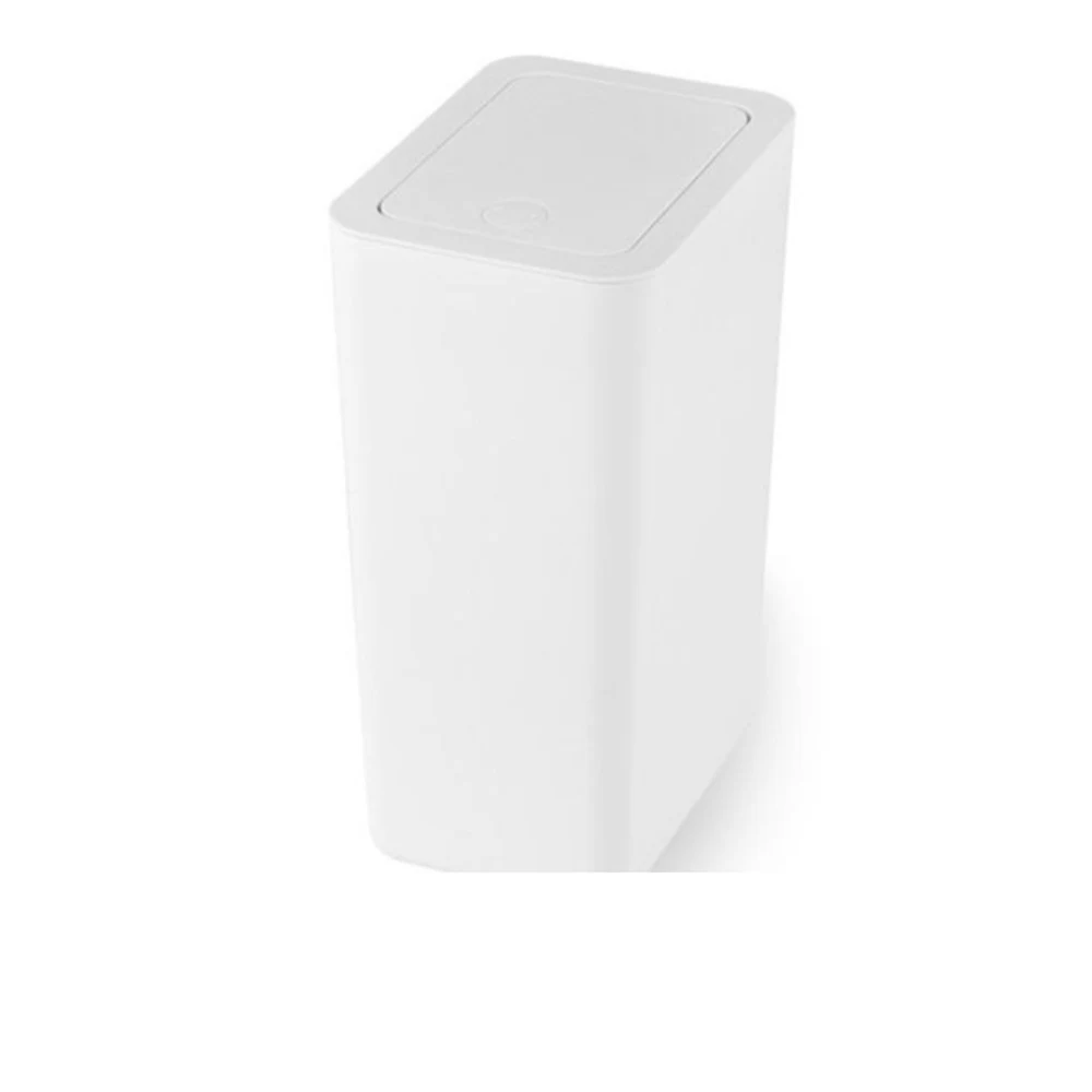 코멧 홈 터치 휴지통 10L, 화이트, 1개