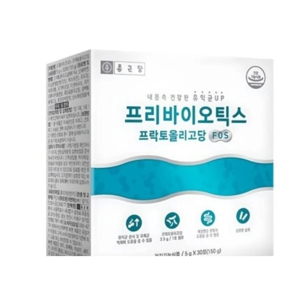 종근당 프리바이오틱스 프락토올리고당 FOS 유산균 30p